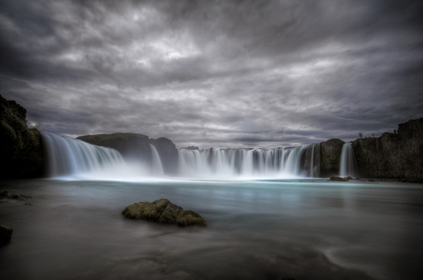 Photograph Johannes Frank Johannesson Waterfall Of The Gods on One Eyeland